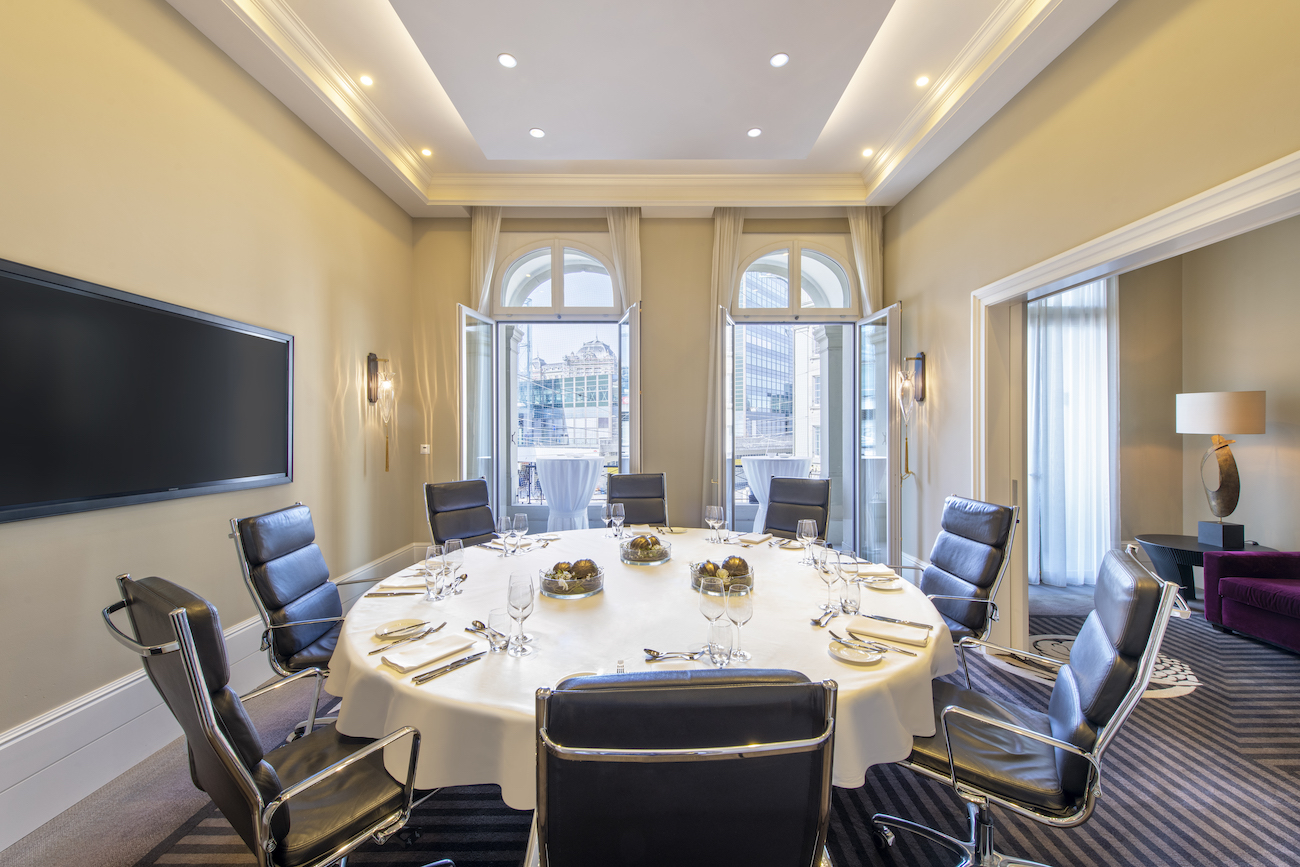 Schweizerhof Bern & Spa_Bel Etage_Private_Meetingroom_Dinner_Business_with balcony